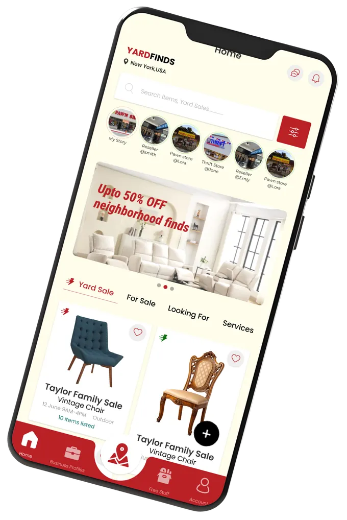 Yard App on Mobile